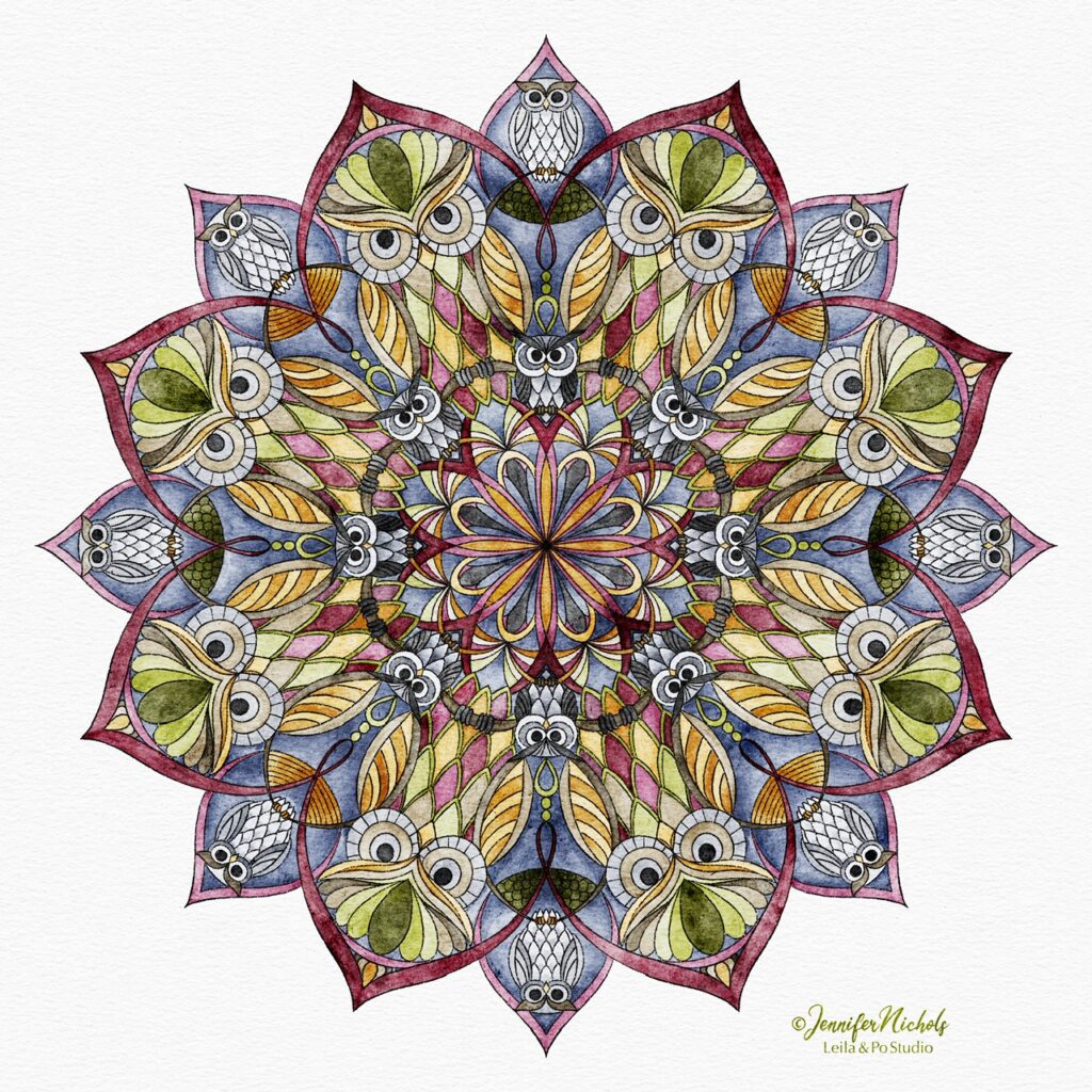 owl mandala
