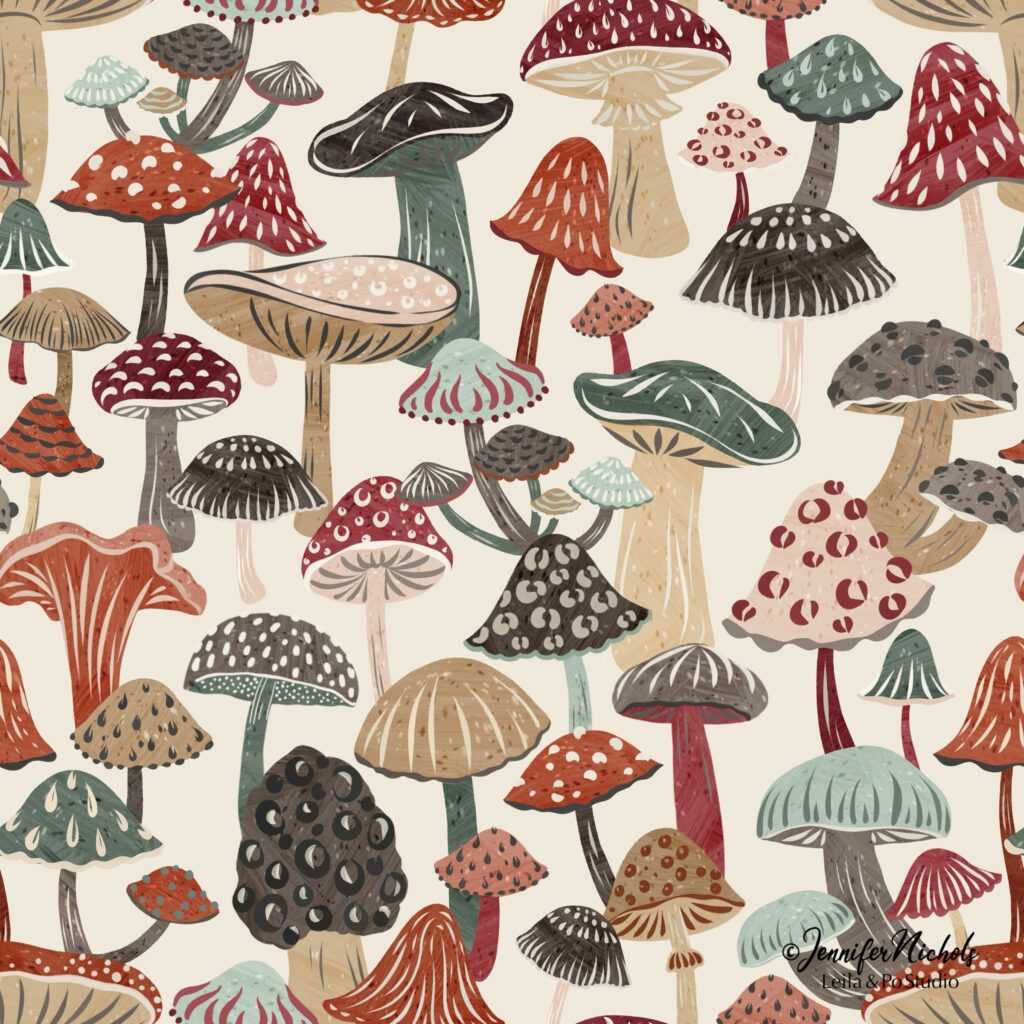 mushroom fabric