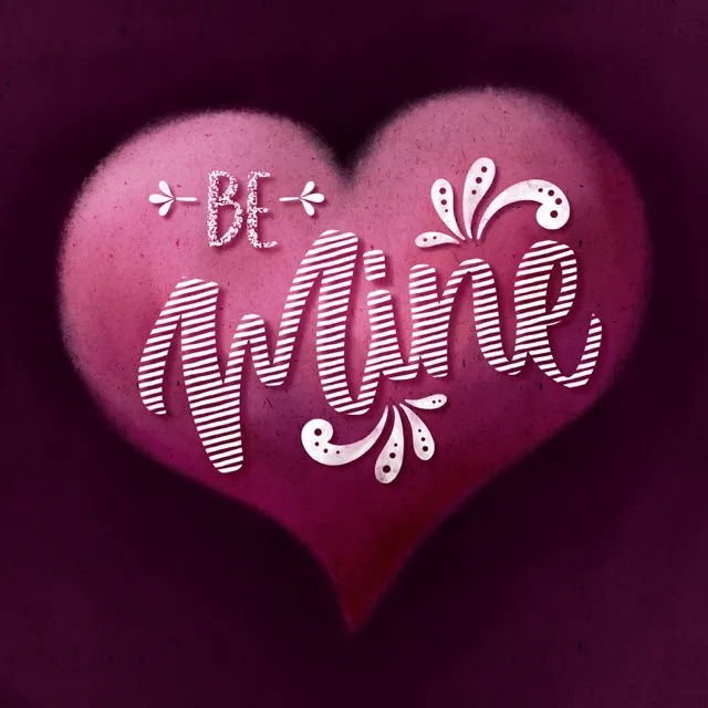 heart lettering