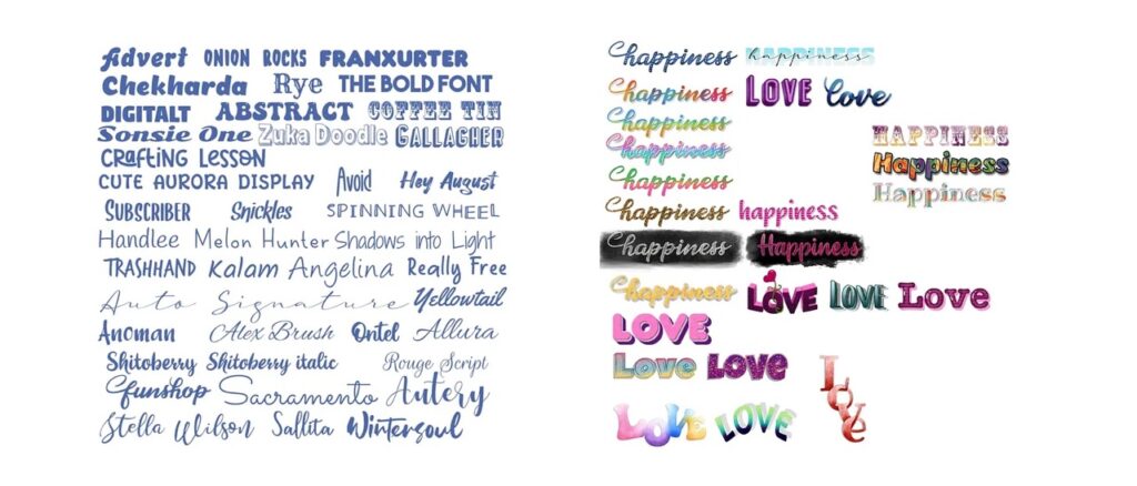 fonts
