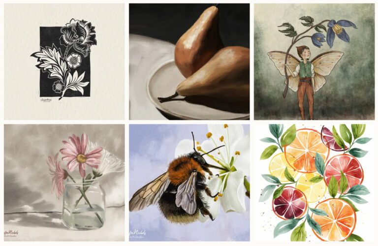 less digital looking paintings in procreate