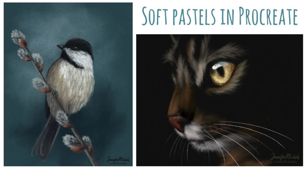 soft pastels in procreate