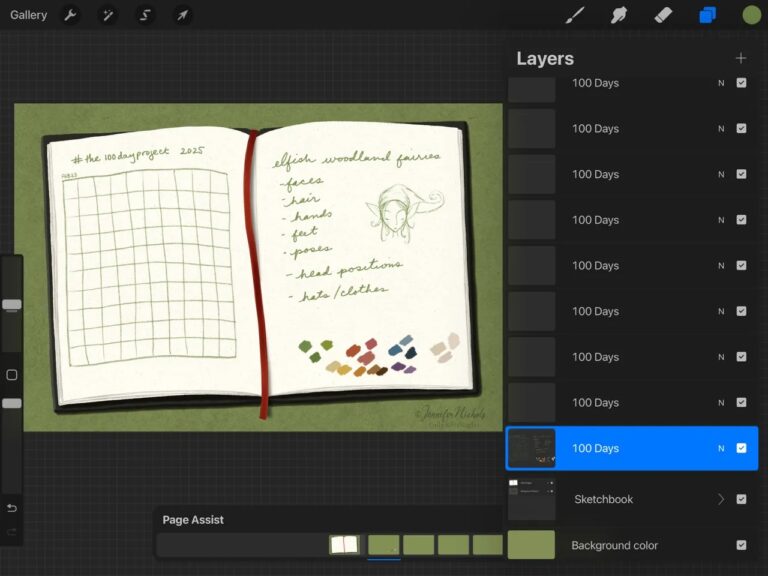 Procreate sketchbook