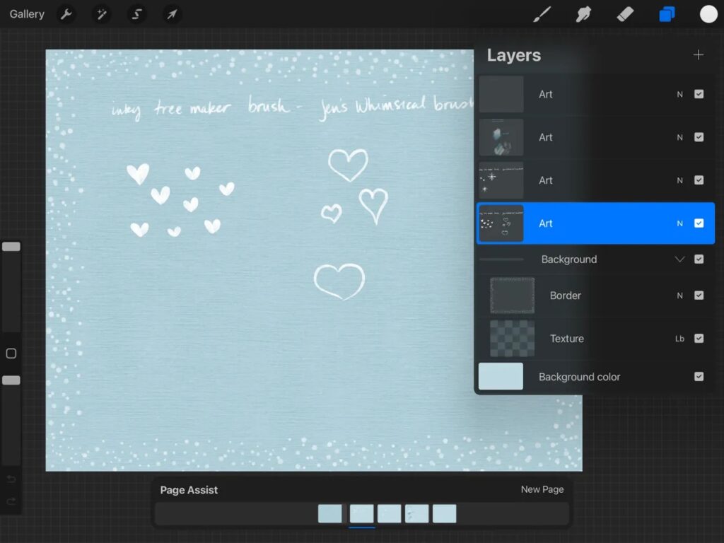 Simple page assist sketchbook