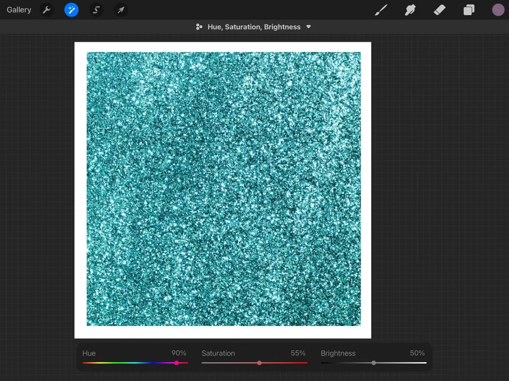 Blue glitter