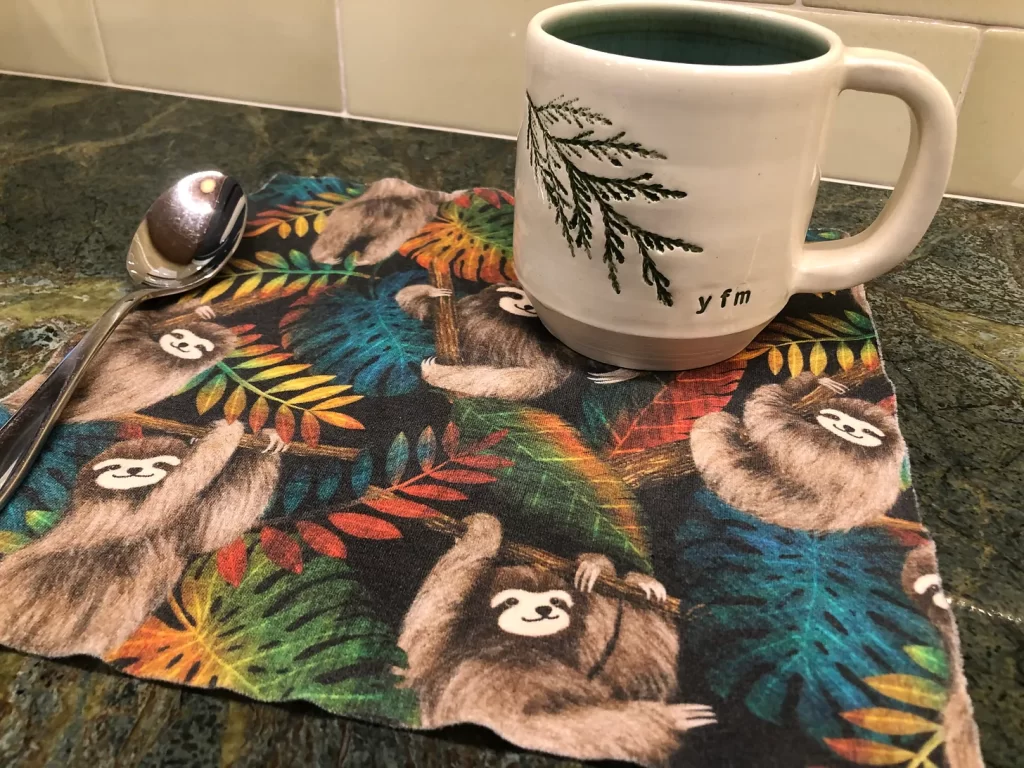 Sloth cloth no-paper towel