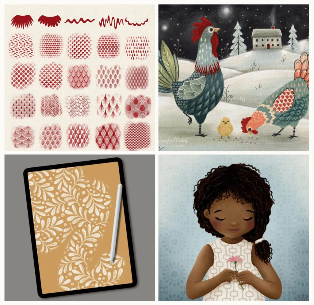 Using pattern brushes