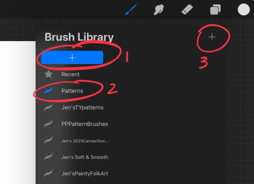 Creating a procreate brush set and new brush