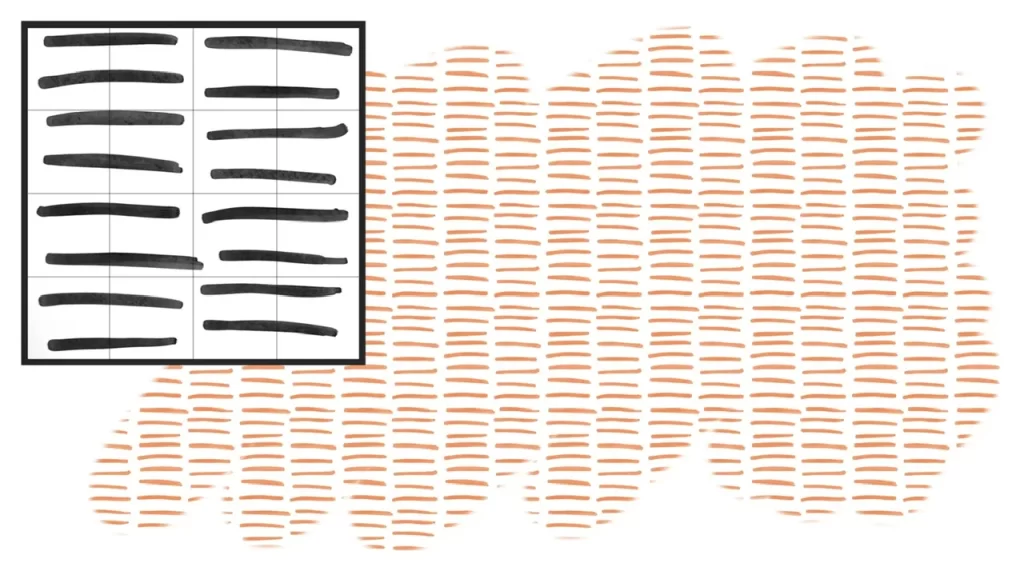 Stripe procreate pattern brush studio
