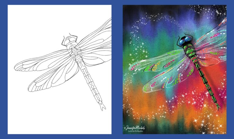 dragonfly pastels