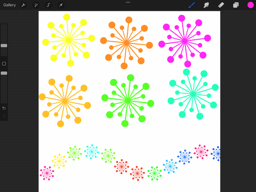 stamp brushes in procreate