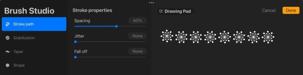 Procreate brush studio