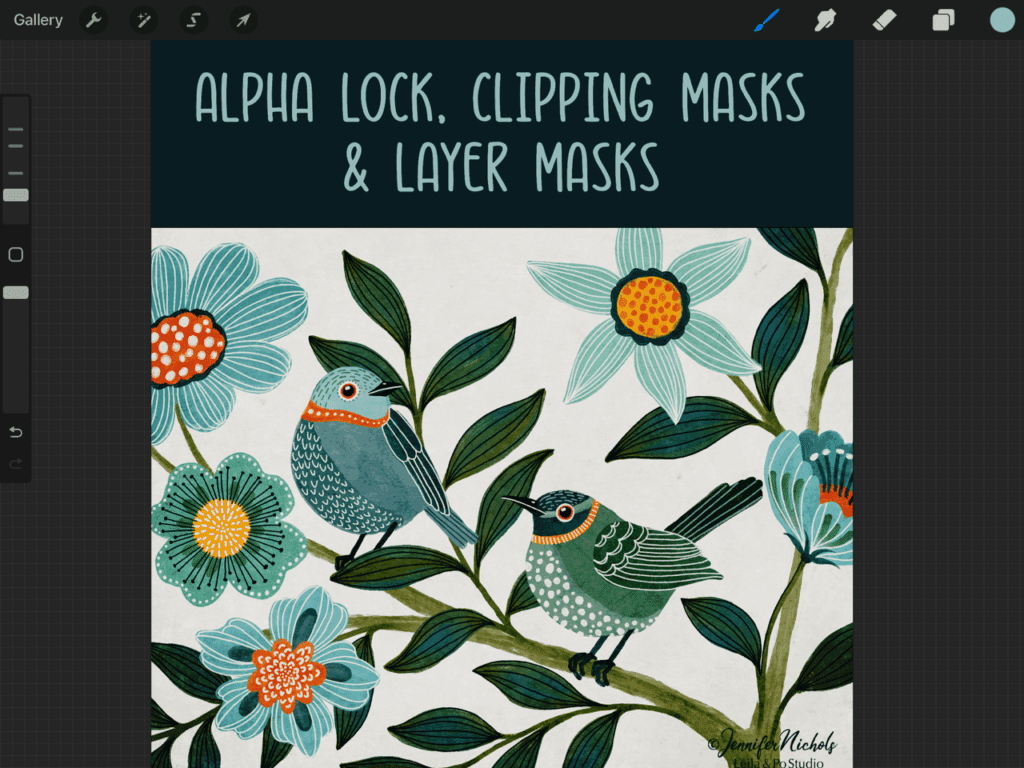 Alpha lock clipping masks layer masks
