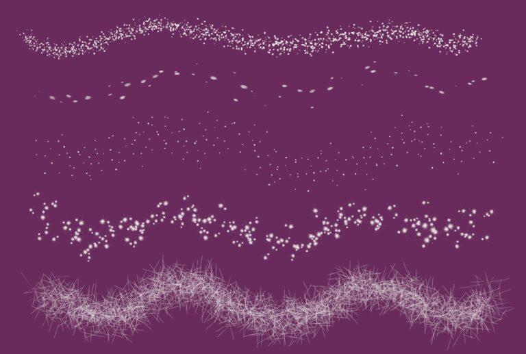 Stipples, stars, sprinkles procreate brushes