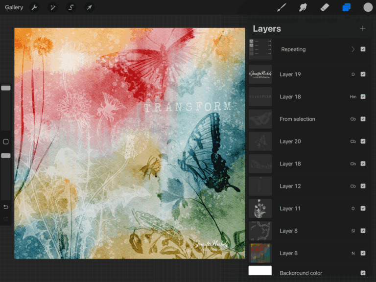 Making Stamps with photos in procreate
