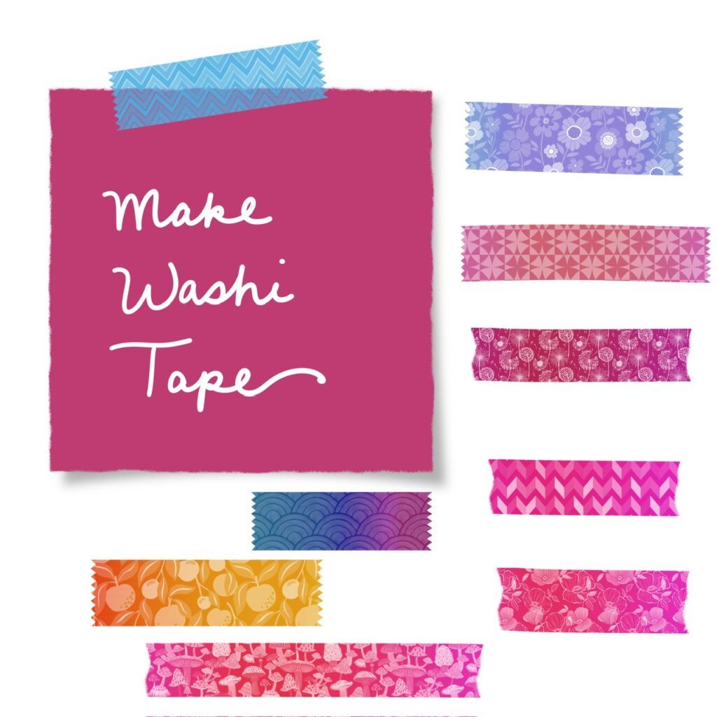 Washi tape on sticky note