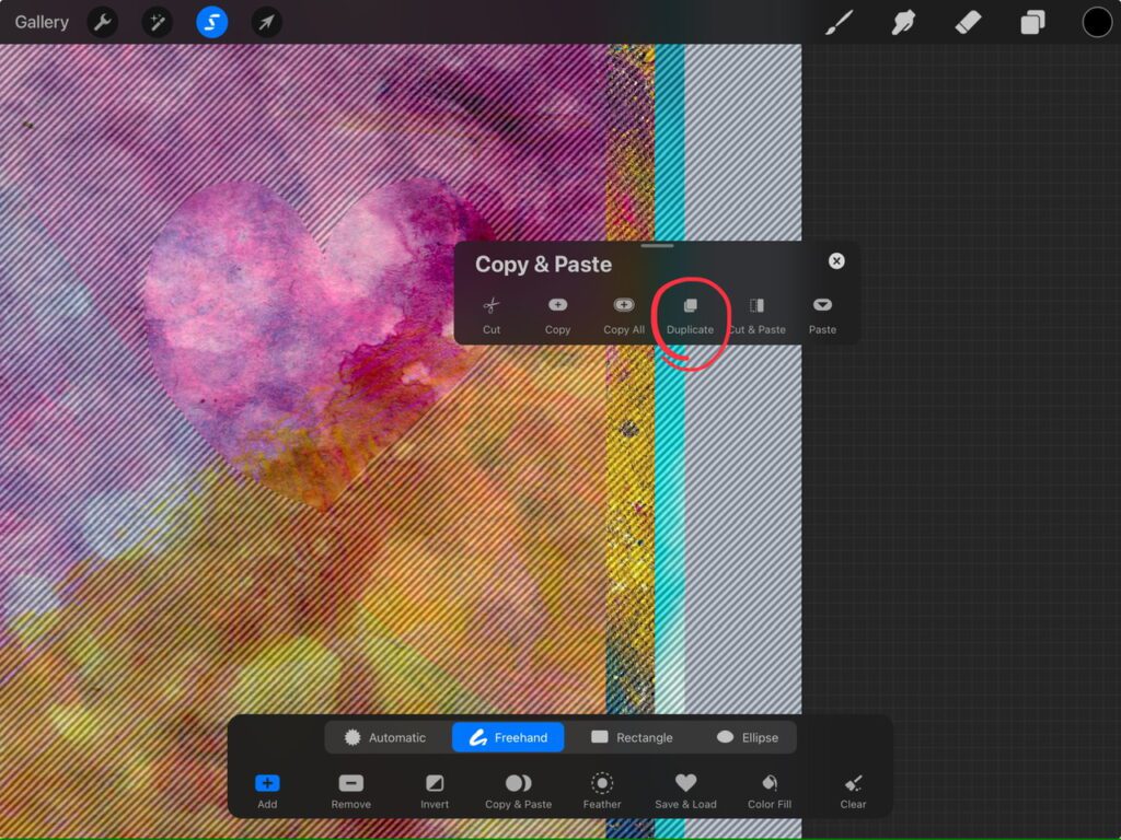 paper collage in Procreate