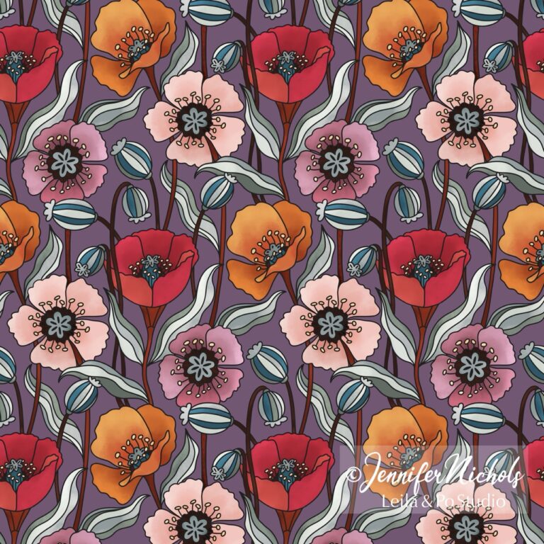 Poppies in Procreate