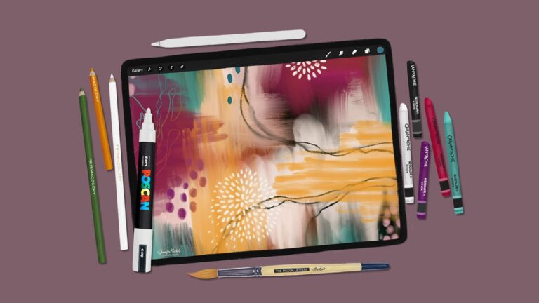 Mixed media in procreate