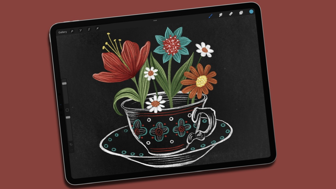 Chalkboard in procreate