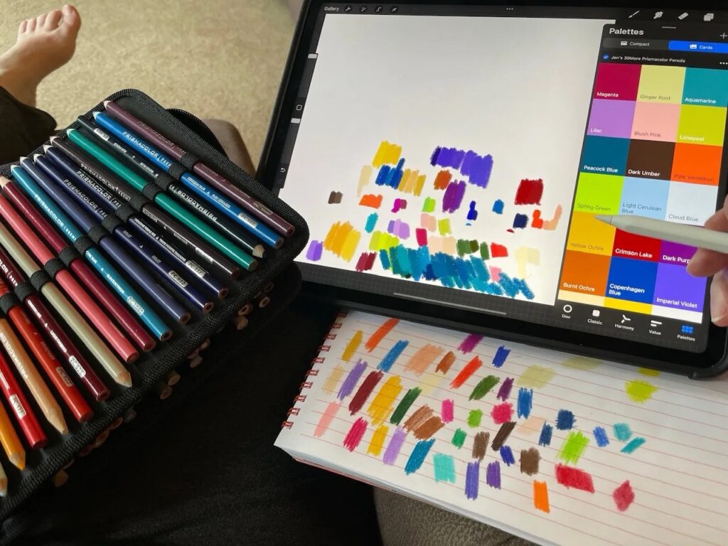 making a palette for prismacolor