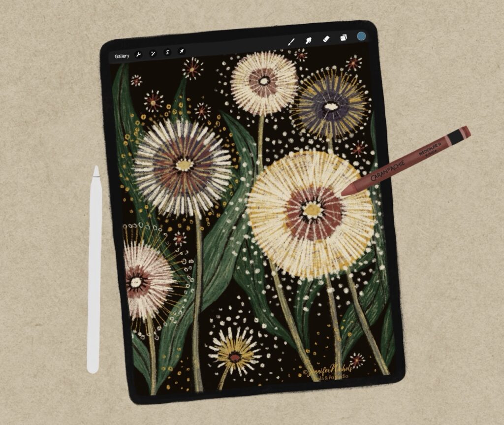 neocolor in procreate